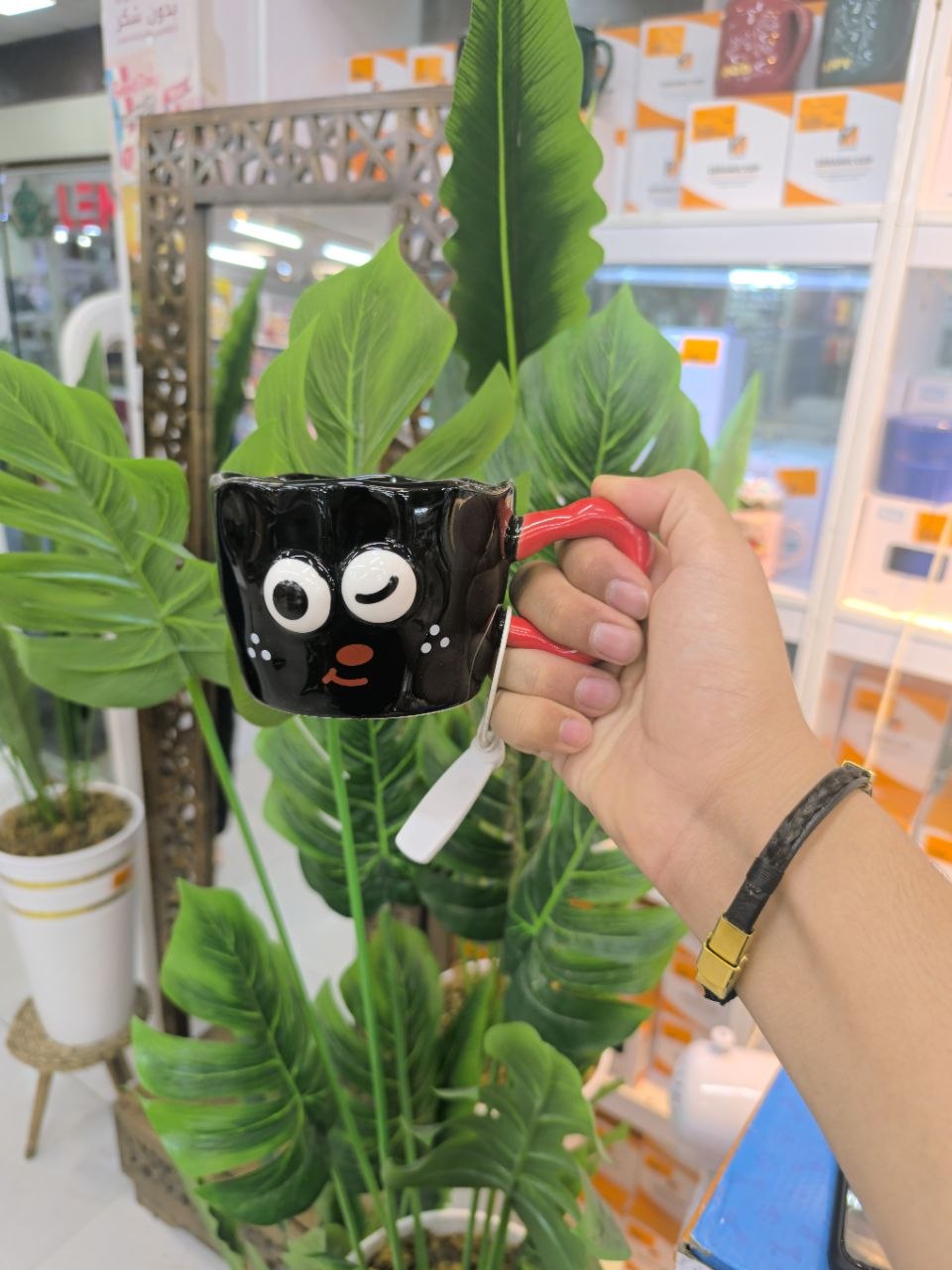 ماگ سرامیکی فانتزی طرح صورت کارتونی