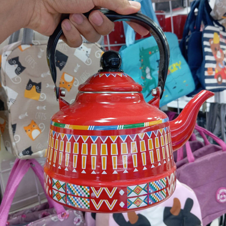 کتری لعابی طرح سنتی