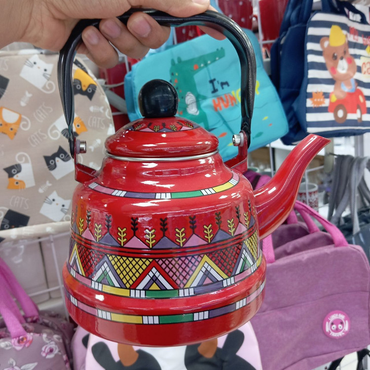 کتری لعابی طرح سنتی