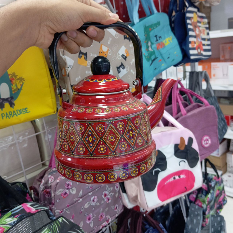 کتری لعابی طرح سنتی